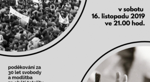 Modlitba vděčnosti za svobodu
