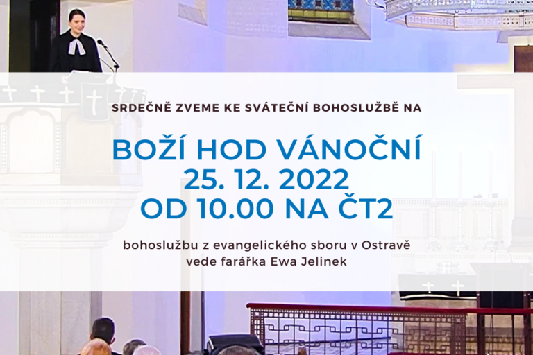 Zveme k bohoslužbě na Boží hod vánoční