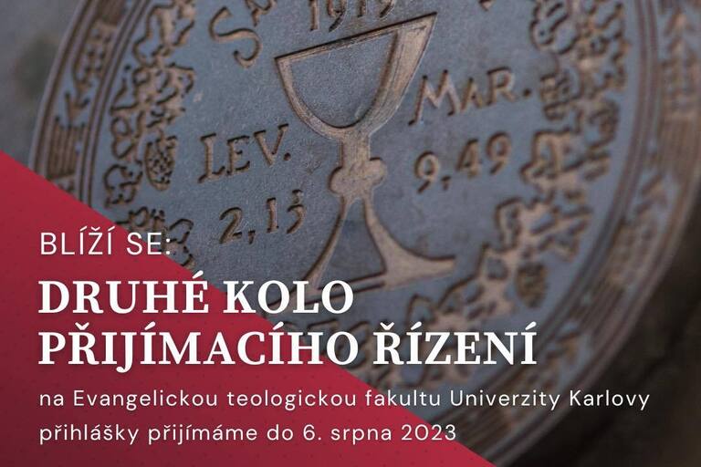 Druhé kolo přijímacího řízení na Evangelickou teologickou fakultu je tu