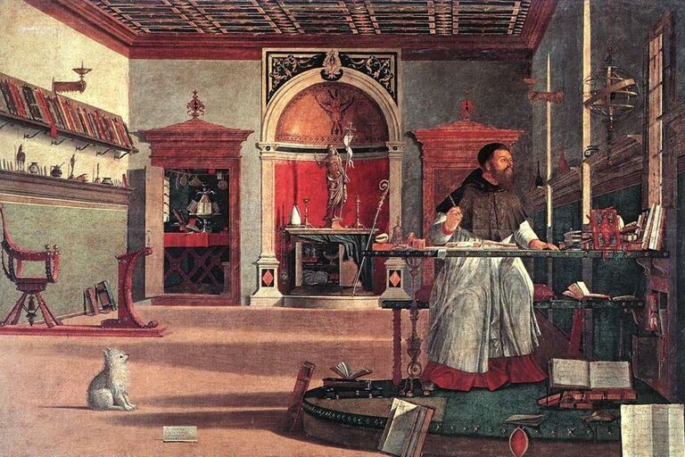 Sv. Augustin při studiu (Carpaccio)